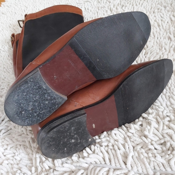 Ruggeri brown & black leather tall boots- size 38 - Picture 7 of 11